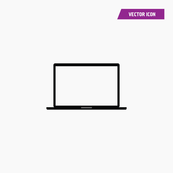 Vetor de ícone de tela em branco para laptop
.  - Vetor, Imagem