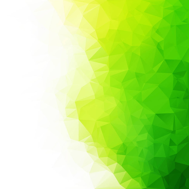 Green Polygonal Mosaic Background, Creative Design Templates - Vector, imagen