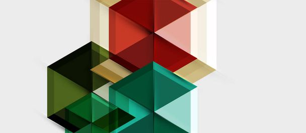 Яркий цвет шестиугольника геометрический фон композиции, шаблон бизнес-презентации
 - Вектор,изображение