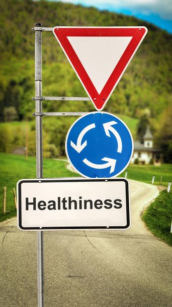 Street Sign to Healthiness - Photo, Image