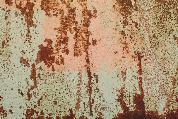 Old Rust textures wall with paint. Perfect background with space - Фото, зображення