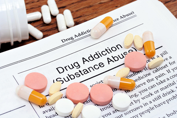 Drug Addiction and pills - Photo, Image