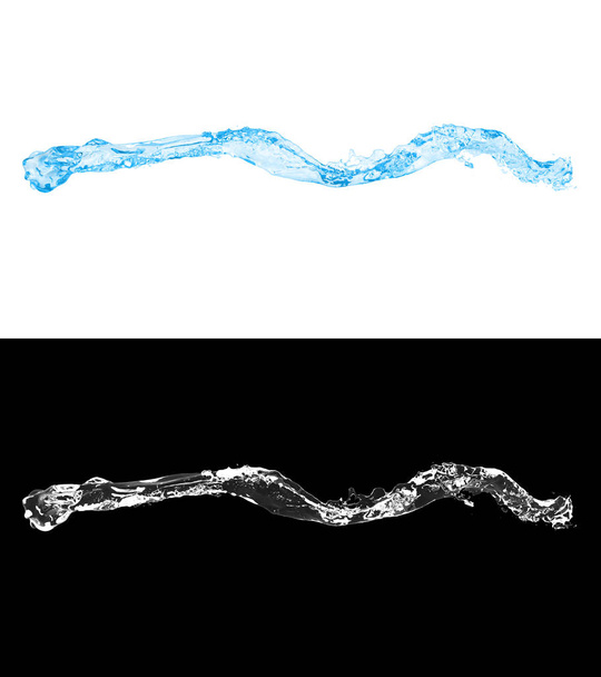 Illustration 3D d'un écoulement d'eau bleu
 - Photo, image