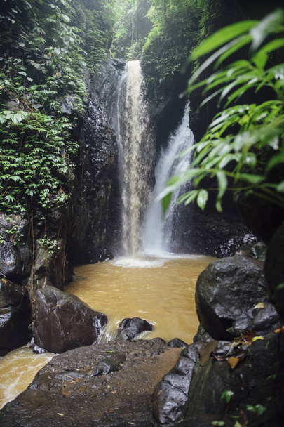 Detail of the Gitgit waterfall at Bali, Indonesia - Photo, image