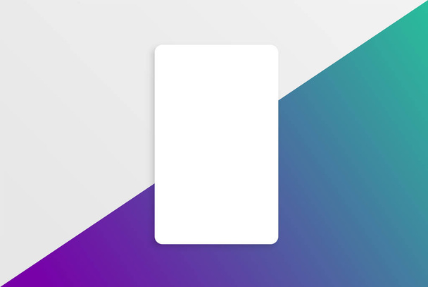 Colorful modern white card template with colorful design - Διάνυσμα, εικόνα