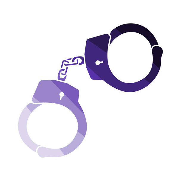 Polizei-Handschellen-Symbol - Vektor, Bild