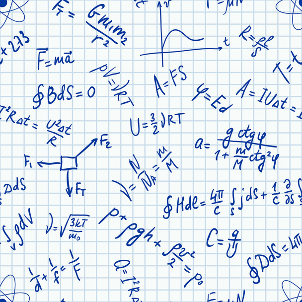 Бесшовные физические формулы почерка
 - Вектор,изображение