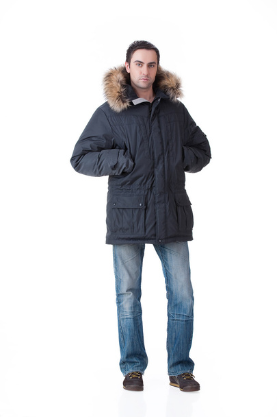 Young Man In Winter CLothing - Fotó, kép