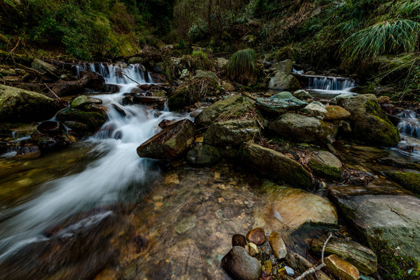 Photo of milky water stream in himalayas - waterfall - Fotografie, Obrázek