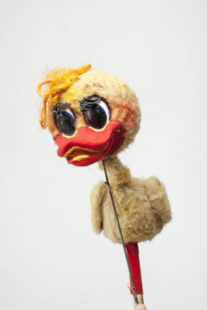 Pato de muñeca controlado
 - Foto, imagen
