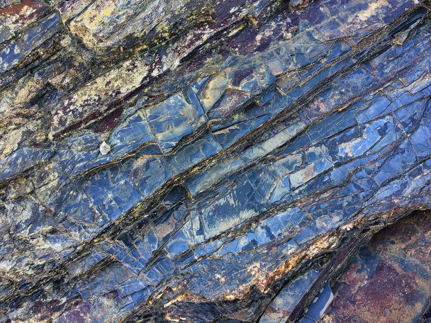 skały, tekstury kamienia, warstwy kamienia jako tło - Zdjęcie, obraz