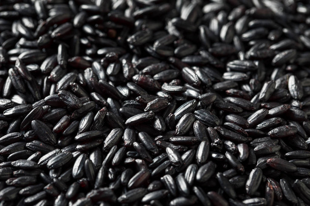 Dry Organic Black Forbidden Rice - Φωτογραφία, εικόνα