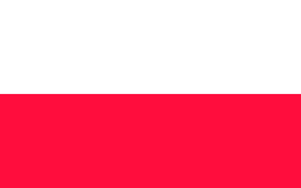 Η εθνική σημαία της Πολωνίας. Απεικόνιση διανύσματος. Βαρσοβία - Διάνυσμα, εικόνα