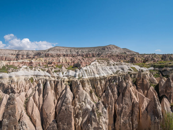 Cave town and rock formations in Zelve Valley, Cappadocia, Turke - Fotó, kép