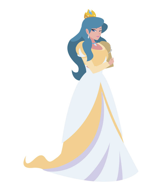 красива принцеса персонажа казок
 - Вектор, зображення