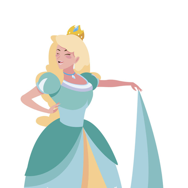 schöne Prinzessin der Märchen Charakter - Vektor, Bild