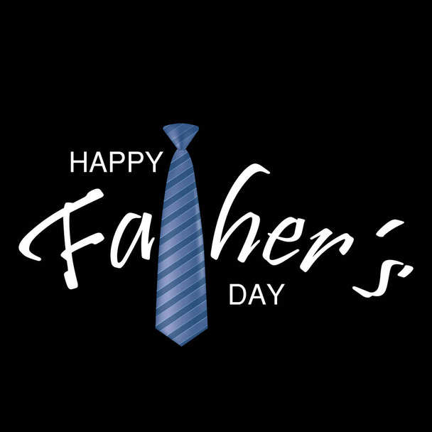 Mutlu Babalar Günü kravat ile tebrik kartı. Vektör - Vektör, Görsel