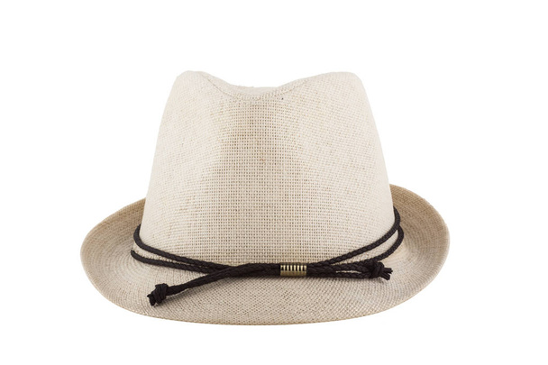Sombrero de paja para mujer para hombre aislado sobre fondo blanco
 - Foto, Imagen