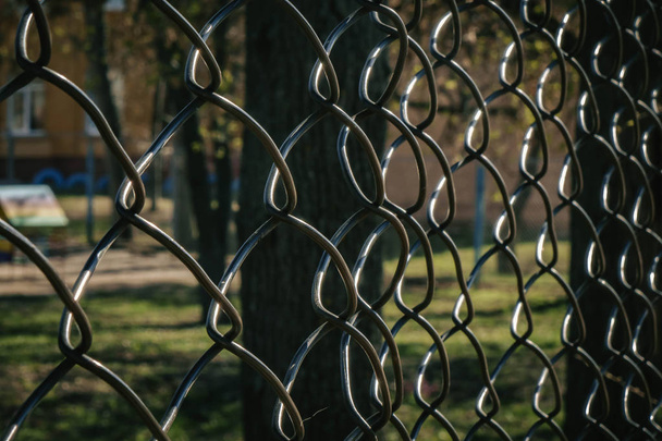 recinzione metallica. trama recinzione filo
 - Foto, immagini