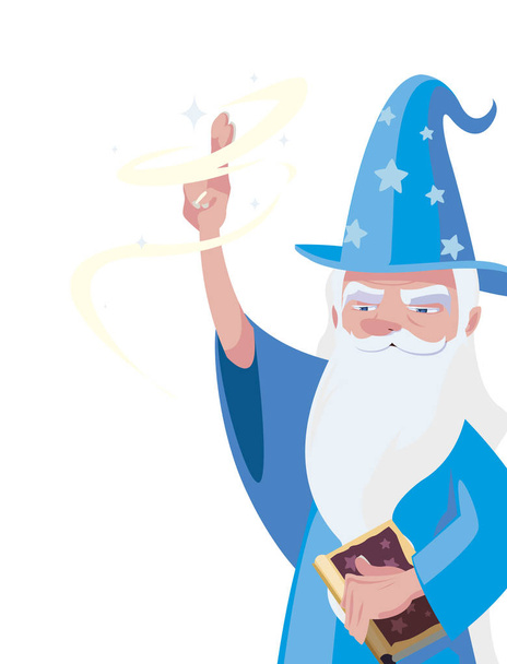 witch and wizard of tales characters - Vector, Image