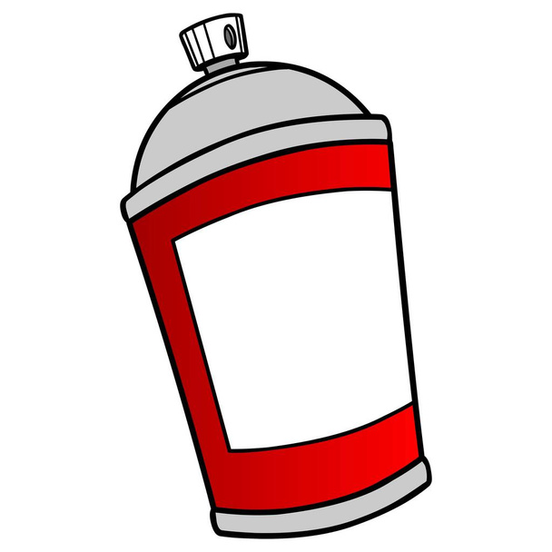Spray Can - Una ilustración de dibujos animados de una lata de aerosol
. - Vector, imagen