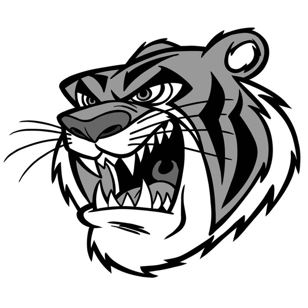 Tiger Mascot - A cartoon illustration of a Tiger Mascot.  - Vector, Image