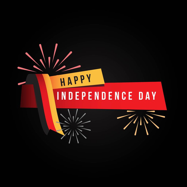 Happy Germany Independence Day Vector Template Design - Vettoriali, immagini
