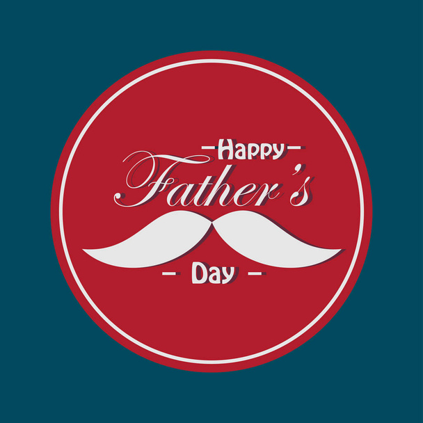 Happy Father's Day Vector Template Design Illustration - Vector, Image