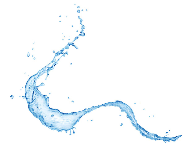 Blue water splashing - Foto, afbeelding