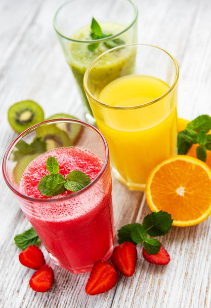 Zdravé ovocné smoothies - Fotografie, Obrázek