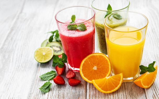Zdravé ovocné smoothies  - Fotografie, Obrázek