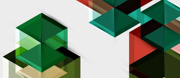 Fondo de composición geométrica de hexágono de color brillante, plantilla de presentación empresarial
 - Vector, Imagen