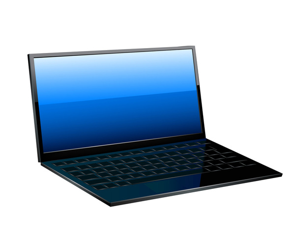 Icon of the laptop. Vector - Vector, Image