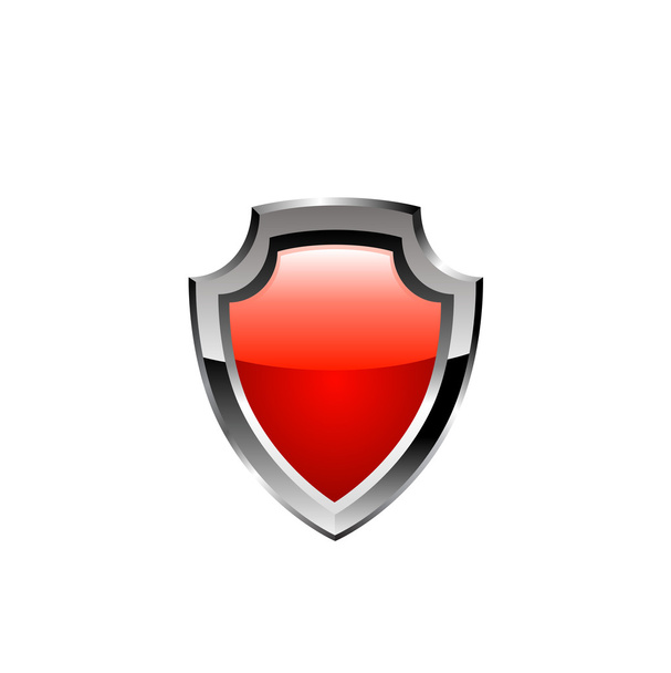 Red shield. vector - Vector, Image