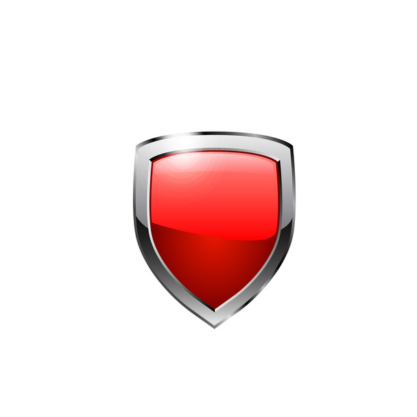 Red shield. vector - Vettoriali, immagini