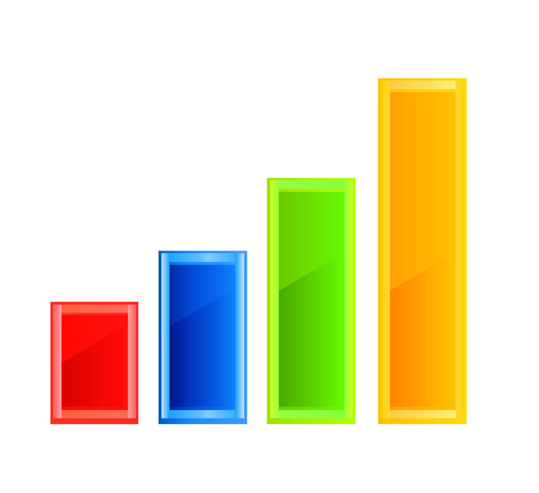 Business graph icon. Vector - Vector, Image