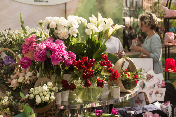 Kiev / Ukraine / June 19, 2018 floral exhibition - Photo, Image