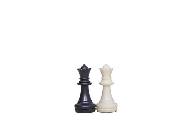 Imagem de peões de xadrez no fundo branco
. - Foto, Imagem