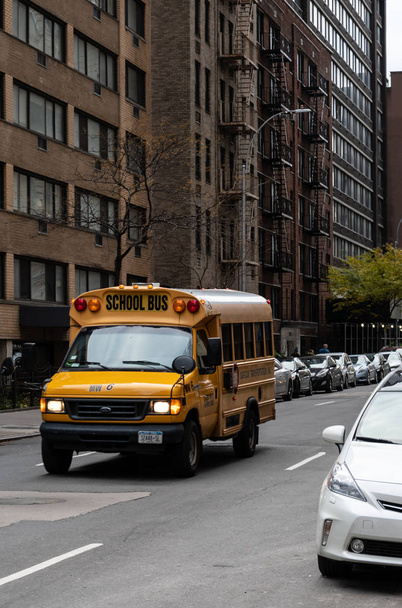 autobús escolar de Nueva York - Foto, Imagen