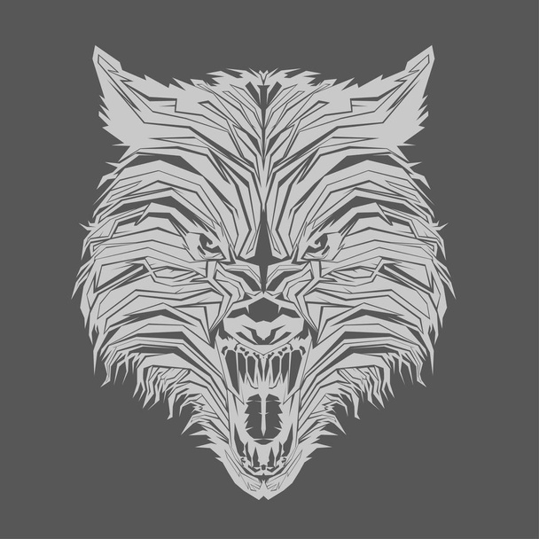 дикий вовк у поп-арті
 - Вектор, зображення