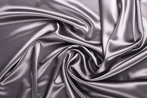 Smooth elegant silver silk or satin texture - Fotografie, Obrázek