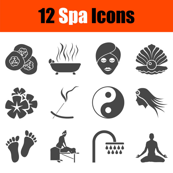 Set de iconos Spa - Vector, imagen