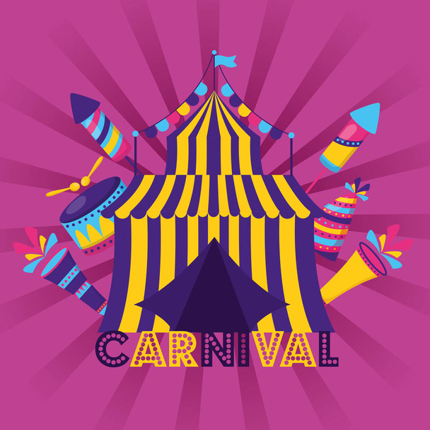 cirque de tente de carnaval
 - Vecteur, image