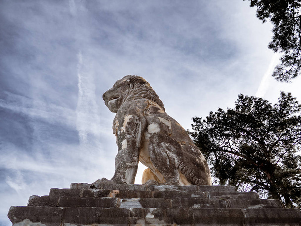 Όμορφο λιοντάρι της Αμφίπολης, γλυπτική του 4th αιώνα-Ελλάδα - Φωτογραφία, εικόνα
