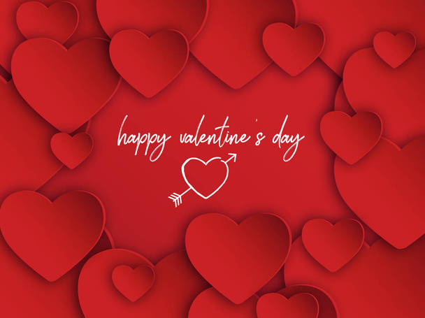 Valentine's Day Card - Vector - Вектор,изображение