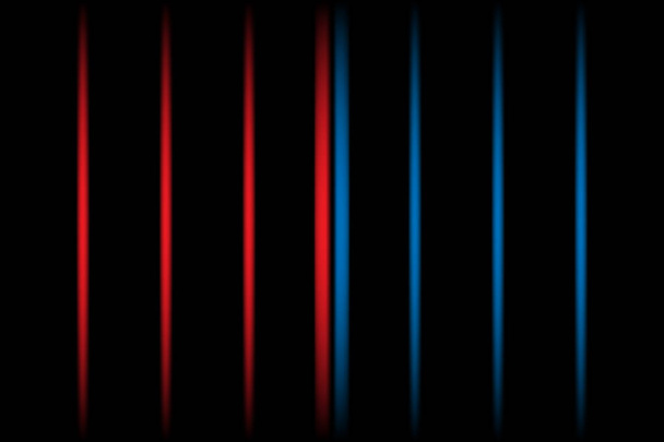 3d punainen ja sininen pystysuora haalistuva neon valo elementtejä mustalla pohjalla. Futuristinen abstrakti kuvio. Tekstuuri web-suunnittelu, sivusto, esityksiä, digitaalinen tulostus, muoti, konsepti suunnittelu. EPS 10
. - Vektori, kuva