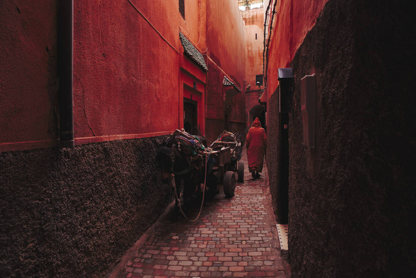 Smalle straatjes van Marokko - Foto, afbeelding