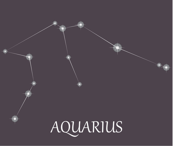 Aquarius Zodiac sign. - Vector, Imagen