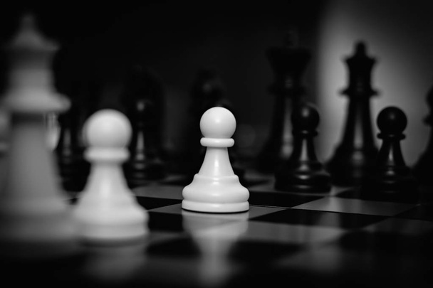 Chess. A game. Strategy - Zdjęcie, obraz