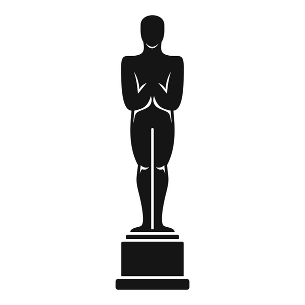 Oscar icono de la estatua, estilo simple
 - Vector, Imagen
